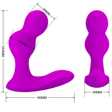 Pretty Love terrance masajeador vibrador anal con control remoto