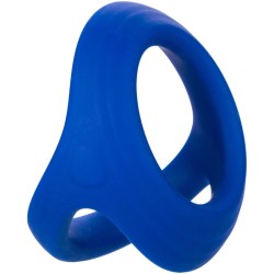 Calexotics Admiral Cock Ball Dual Ring Blue - Anillo doble para mayor placer