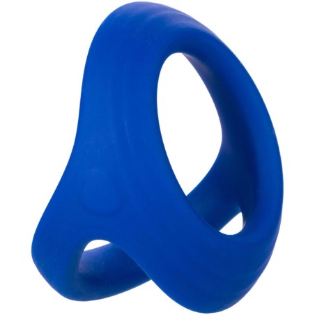 Calexotics Admiral Cock Ball Dual Ring Blue - Anillo doble para mayor placer