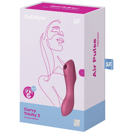 Satisfyer Air Pulse curvy trinity 3 estimulador y vibrador