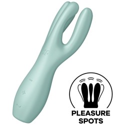 Satisfyer Threesome 3 Vibrator Mint - Vibrador para multi‑uso