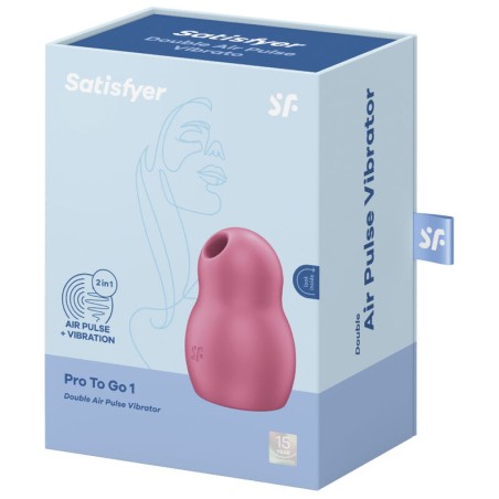 Satisfyer Air Pulse pro to go 1 estimulador y vibrador doble