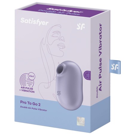 Satisfyer Air Pulse pro to go 2 estimulador y vibrador doble