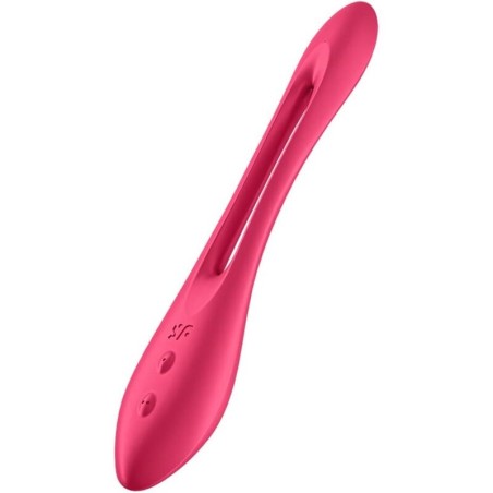 Satisfyer Elastic Joy - Vibrador rojo multifunción adaptable a tu cuerpo