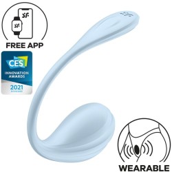 Smooth Petal G-Point Stimulator Sky Blue de Satisfyer - Estimulador con app gratuita