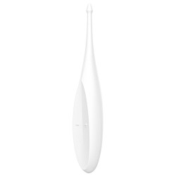 Satisfyer Twirling Fun Tip Blanco - Vibrador rotativo para estimulación precisa