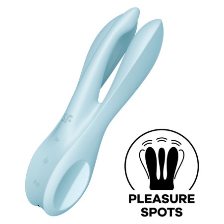 Satisfyer Threesome 1 - Vibrador Azul