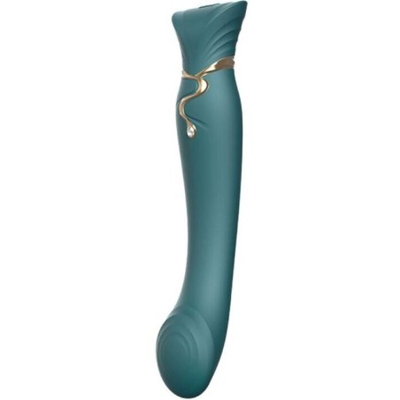 Zalo Queen Verde - Vibrador de punto G con ondas de pulso