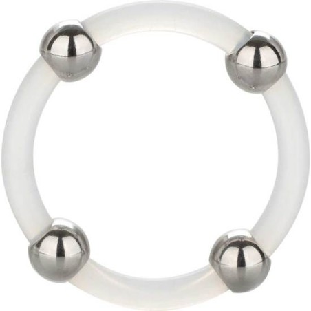 Calexotics Steel Beaded Ring L de silicona y acero