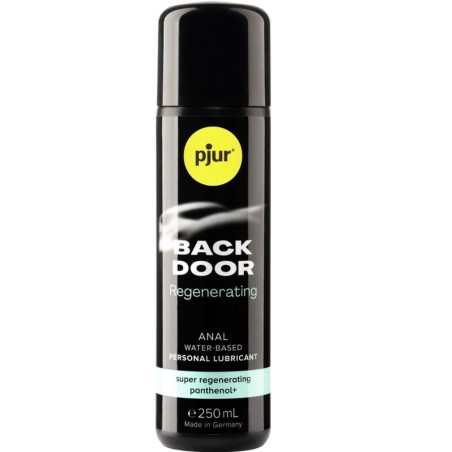 Pjur Back Door Anal Regenerating Lubricante Base Agua 250 ml - Hidratante con Pantenol y Camomila