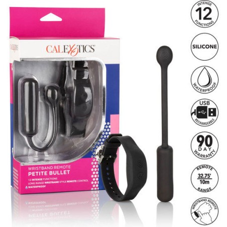 Calexotics bala vibradora pequeña con pulsera de control