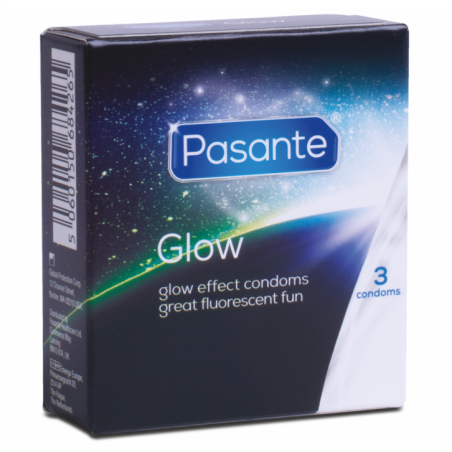 Pasante Glow in the Dark - Preservativos 3 uds | Diversión luminosa y protección segura