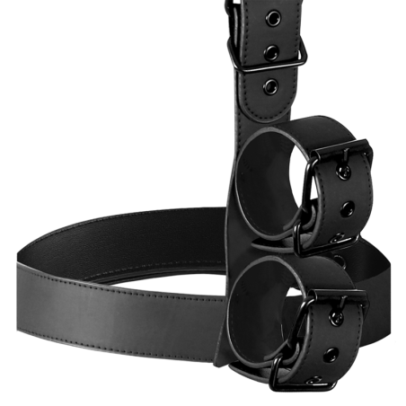Fetish Submissive Bondage conjunto de sujeción para el cuerpo de cuello y muñequeras