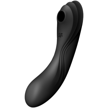 Satisfyer Curvy Trinity 4 - Vibrador Air‑Pulse negro | Estimulación múltiple