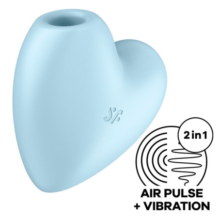 Satisfyer Cutie Heart - Estimulador Air‑Pulse azul | Diseño con corazón