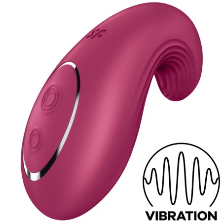 Dipping Delight Lay-On Vibrator Red de Satisfyer - Estimulación sensorial intensa