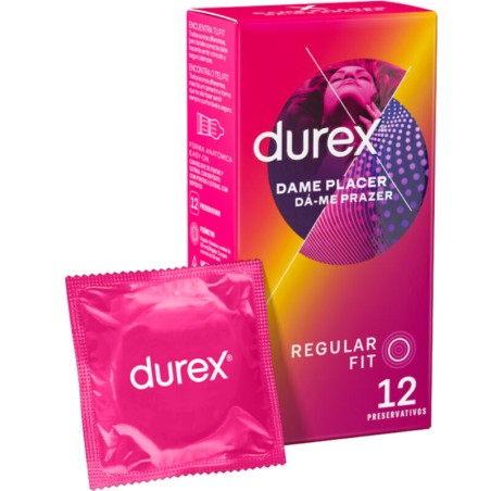 Preservativos Durex con puntos y estrías | Ajuste cómodo y seguro