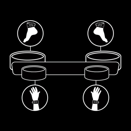 Fetish Submissive Bondage fetish submissive barra separadora bondage con forro de nopreno