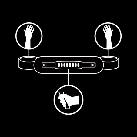 Fetish Submissive Bondage fetish submissive esposas con tirador con forro de nopreno