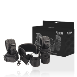 Posicionador Fetish Submissive con 4 esposas de neopreno | Juego seguro y cómodo