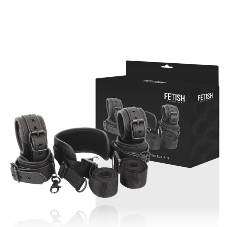 Posicionador Fetish Submissive con 4 esposas de neopreno | Juego seguro y cómodo