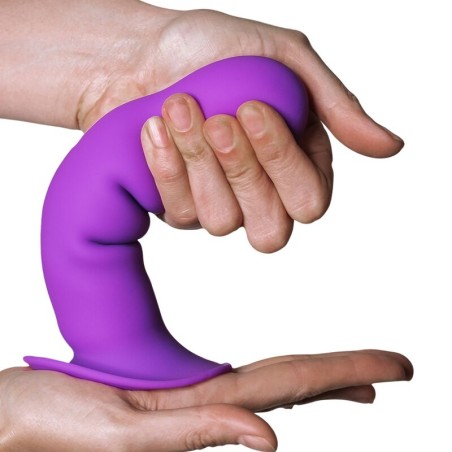 Hitsens 3 Silicone Dildo Violet - Estimulador con relieves realistas | Adrien Lastic