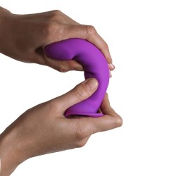 Hitsens 6 Silicone Dildo Violet - Doble densidad y efecto realista | Adrien Lastic