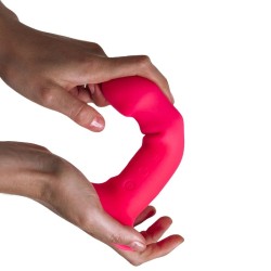 Hitsens Vibe 2 Silicone Dildo Pink - Vibrador rosa de 10 modos | Adrien Lastic