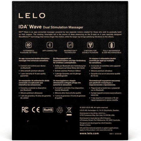 Lelo ida wave masajeador parejas