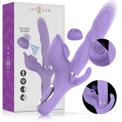 Intense Billie Purple- Vibrador multifunción con succión y pulsación
