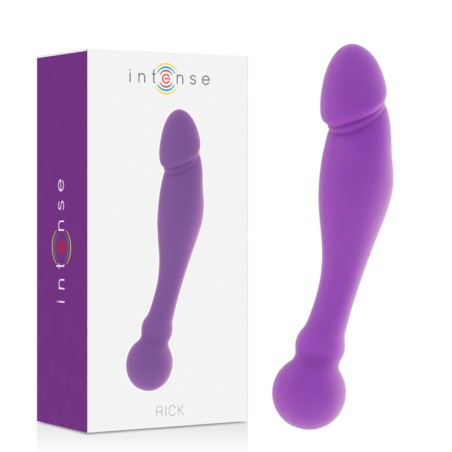 Intense Rick Lilac - Doble vibrador de silicona para estimulación dual