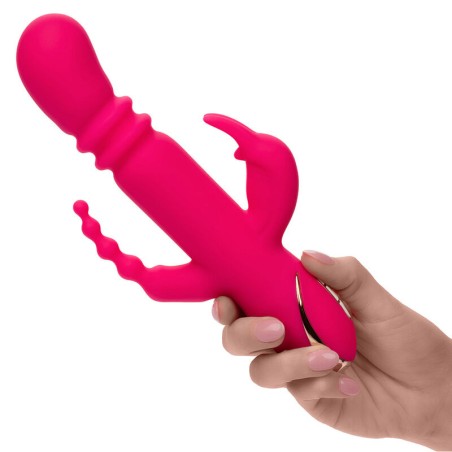 Calexotics jack fantasy vibrador rabbit triple función calor y estimulación total