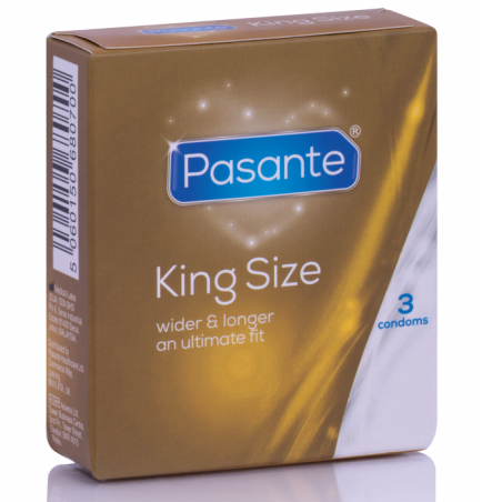 Pasante King Size - Preservativos grandes (3 uds) | Comodidad y protección extra