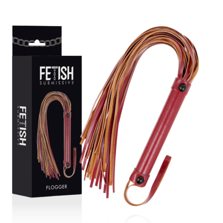 Flogger de cuero vegano Fetish Submissive Dark Room | Elegancia y control ético