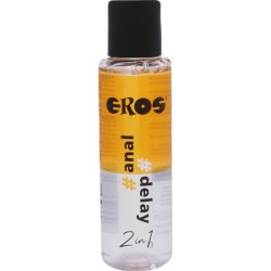 Eros Lubricante Anal Delay 100 ml - Base Agua con Efecto Adormecedor Suave