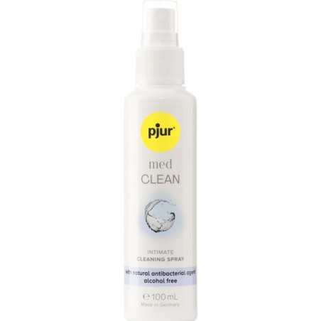 Pjur Med Cleaner 100 ml - Spray Higienizante Suave para Zonas Íntimas y Juguetes