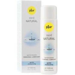 Pjur Med Natural Lubricante Base Agua 100 ml - Hidratación para Pieles Secas