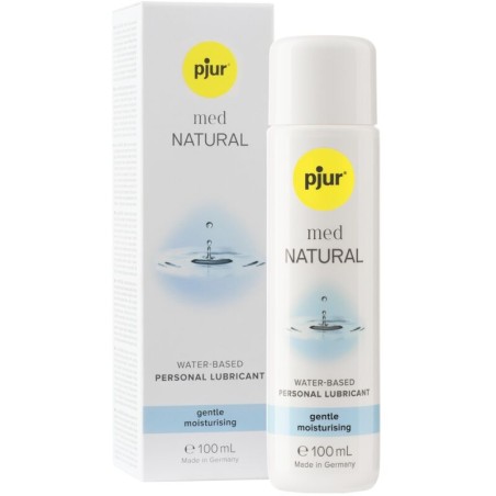Pjur Med Natural Lubricante Base Agua 100 ml - Hidratación para Pieles Secas