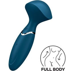 Satisfyer Mini Wond-er Azul - Masajeador portátil y recargable