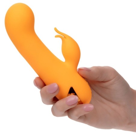 Calexotics Montecito Muse Rabbit Naranja - Vibrador Ergonómico y Silicona Suave