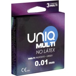 Uniq Multi - Preservativos sin látex variados (3 uds) | Seguridad y diversidad