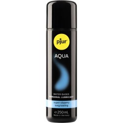 Pjur Aqua Lubricante Base Agua 250 ml - Duradero, sin Aceites ni Perfumes