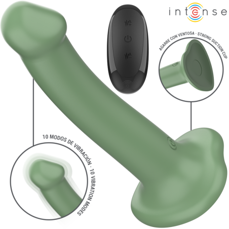Intense Becca Vibrador con Ventosa y Control Remoto Verde | Potente y Discreto