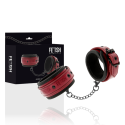 Esposas de tobillo en cuero vegano con neopreno Fetish Submissive Dark Room | Confort y estilo ético