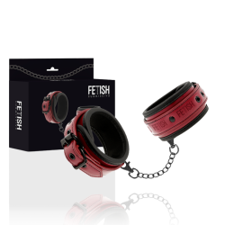 Esposas de cuero vegano con neopreno Fetish Submissive Dark Room | Comodidad y sujeción ética