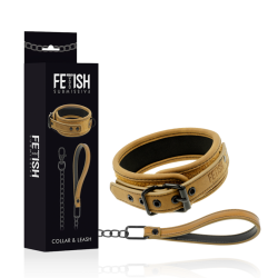 Collar con cadena y forro de neopreno Fetish Submissive Origen | Estilo cómodo y seguro