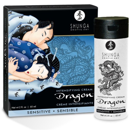 Shunga Dragon Crema Sensitive para Parejas | Placer Suave y Estimulante