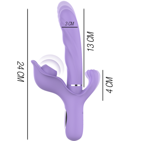 Intense Fun intense billie vibrador multifunción recargable succionador con pulsador
