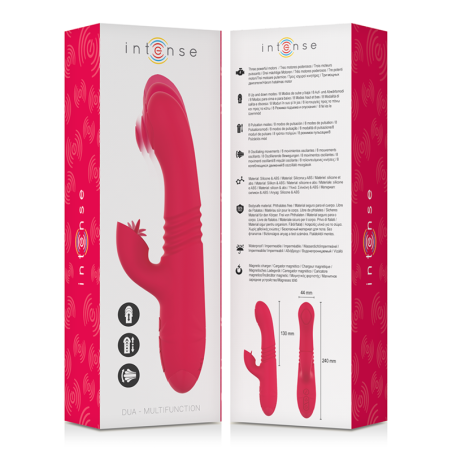Intense Fun intense dua vibrador multifunción recargable up & down con lengua
