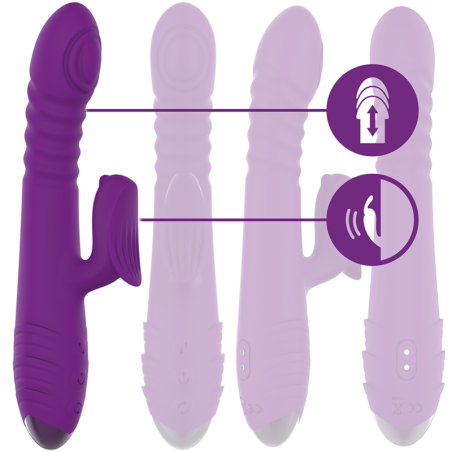 Intense Fun intense iggy vibrador multifunción up & down con estimulador de clítoris